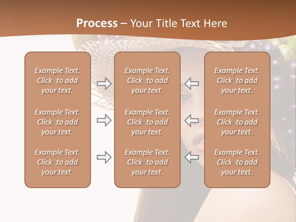 Citrus Hat Female PowerPoint Template