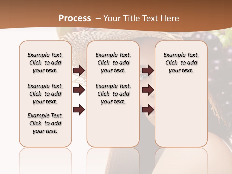 Citrus Hat Female PowerPoint Template