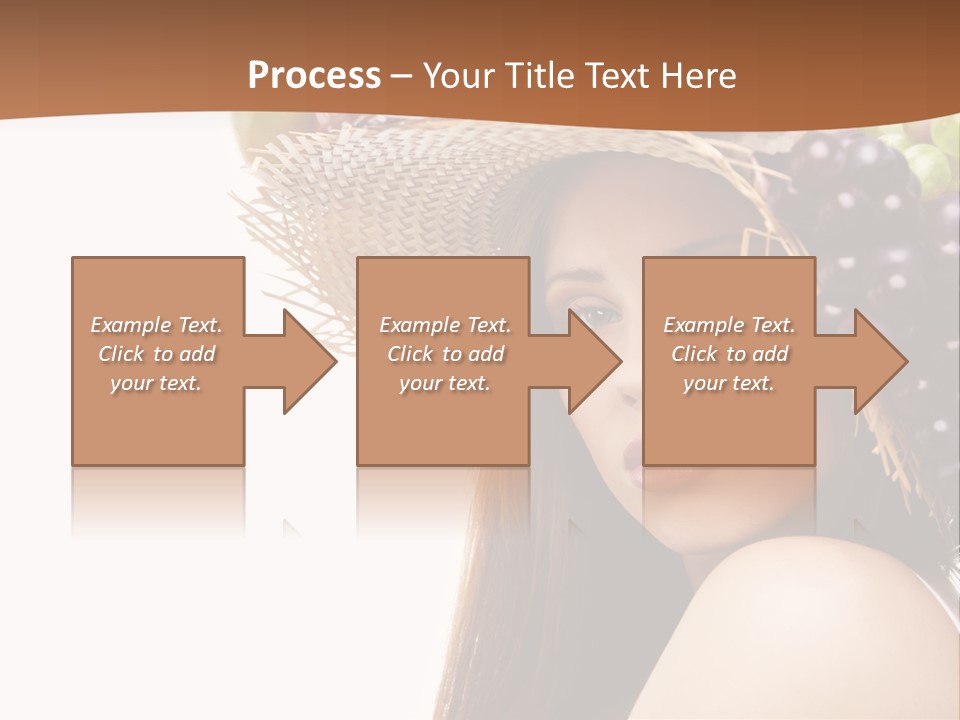 Citrus Hat Female PowerPoint Template