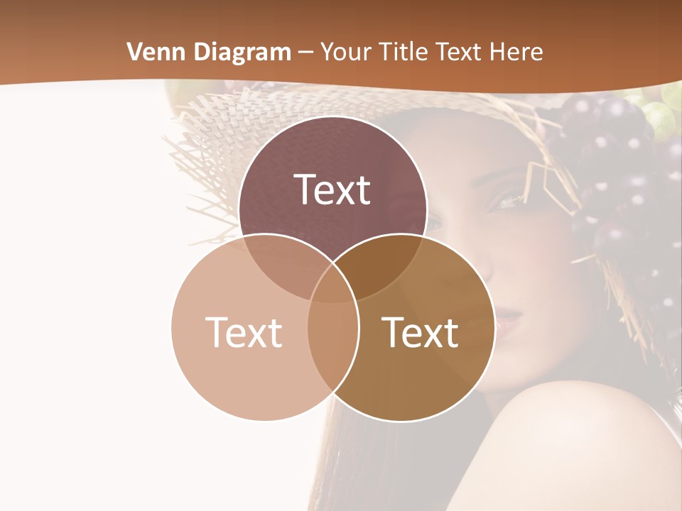 Citrus Hat Female PowerPoint Template