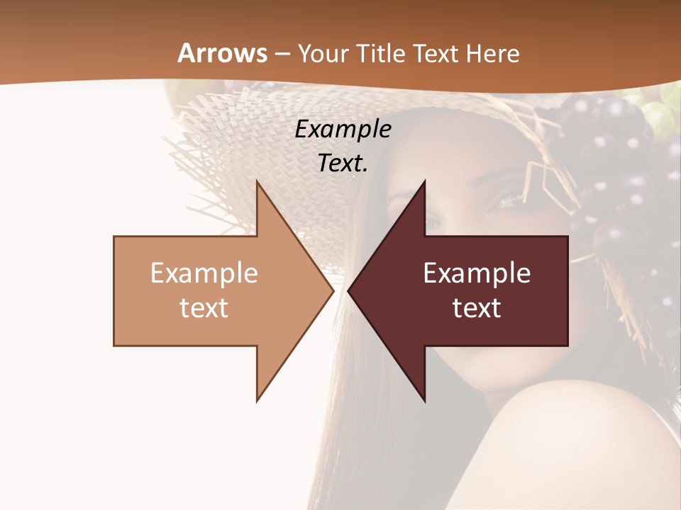 Citrus Hat Female PowerPoint Template