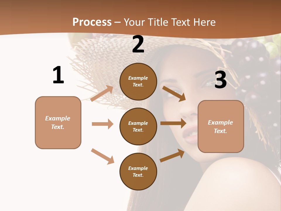 Citrus Hat Female PowerPoint Template