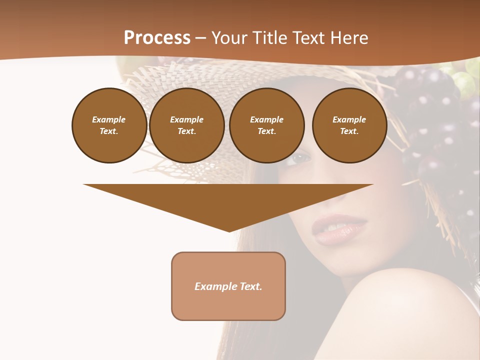 Citrus Hat Female PowerPoint Template