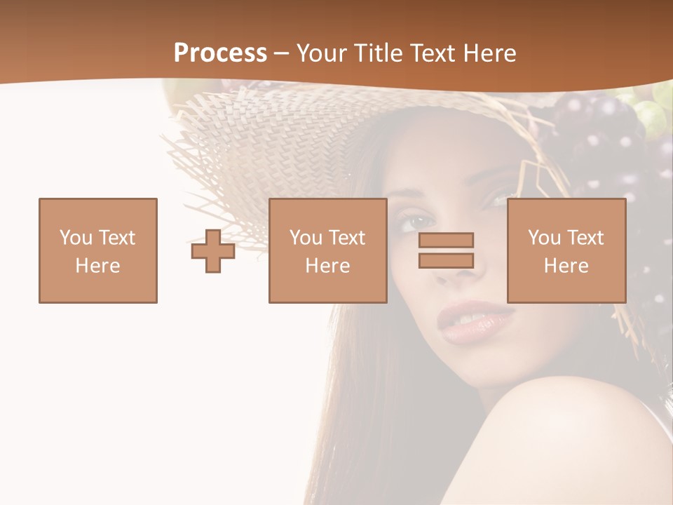 Citrus Hat Female PowerPoint Template