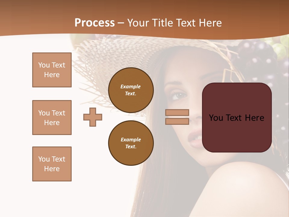 Citrus Hat Female PowerPoint Template