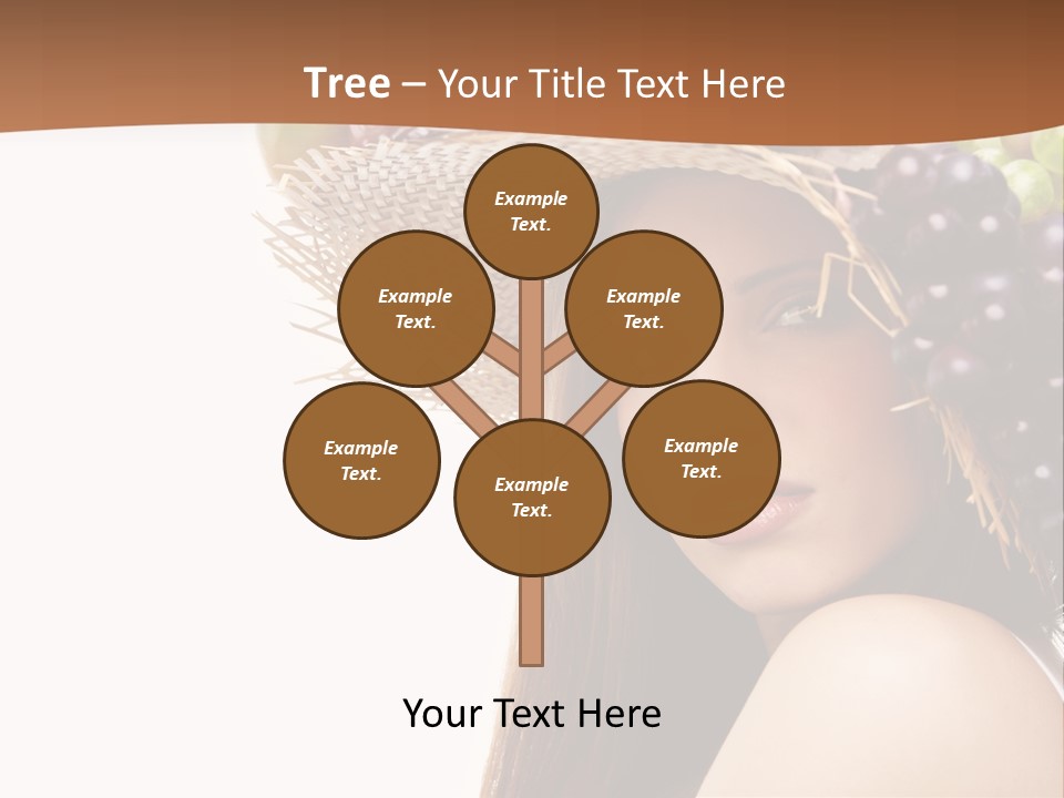 Citrus Hat Female PowerPoint Template