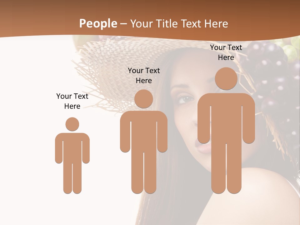 Citrus Hat Female PowerPoint Template