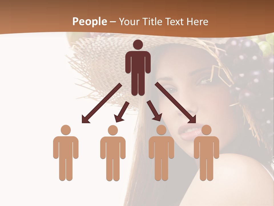 Citrus Hat Female PowerPoint Template