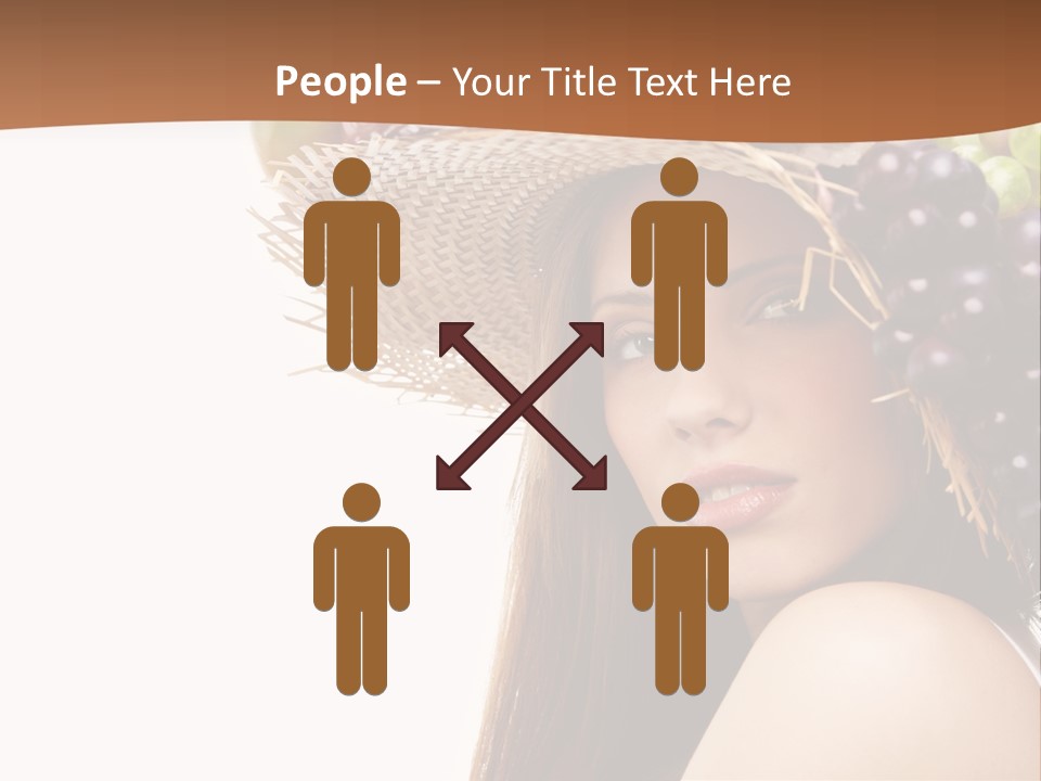 Citrus Hat Female PowerPoint Template