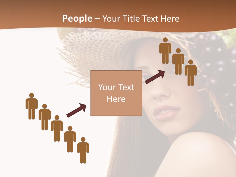 Citrus Hat Female PowerPoint Template
