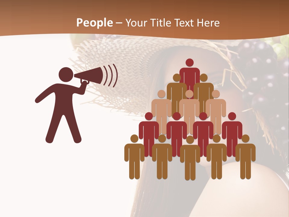Citrus Hat Female PowerPoint Template
