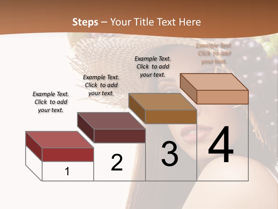 Citrus Hat Female PowerPoint Template