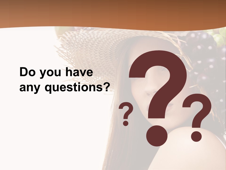 Citrus Hat Female PowerPoint Template