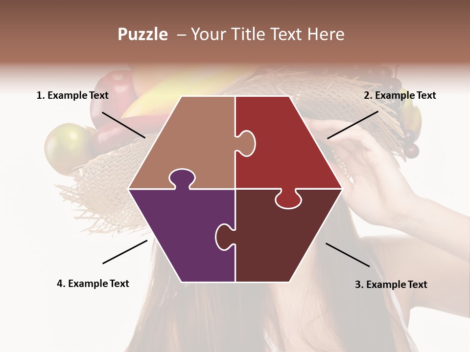 Hairstyle Fresh Fashion PowerPoint Template