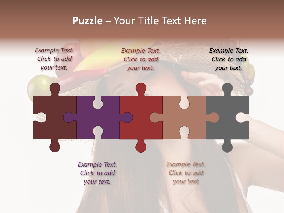 Hairstyle Fresh Fashion PowerPoint Template