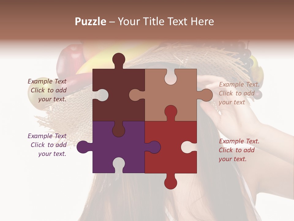 Hairstyle Fresh Fashion PowerPoint Template