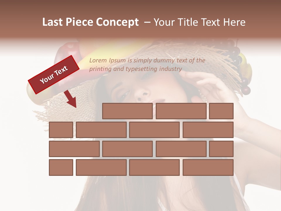 Hairstyle Fresh Fashion PowerPoint Template