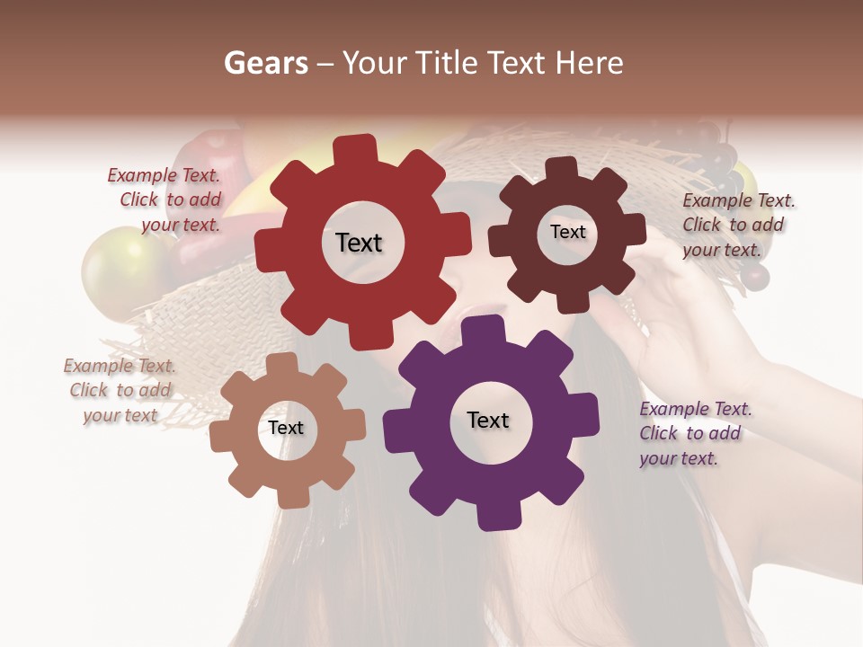 Hairstyle Fresh Fashion PowerPoint Template