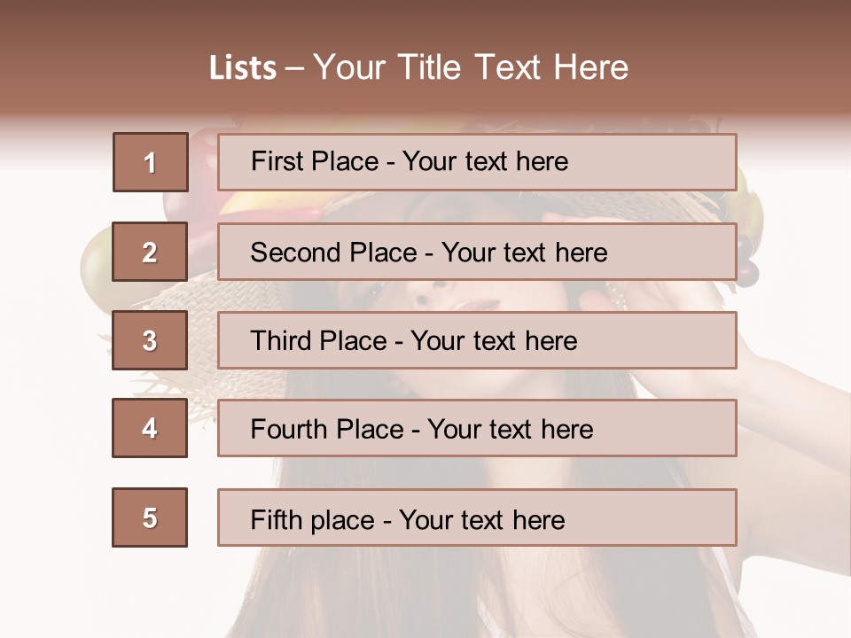 Hairstyle Fresh Fashion PowerPoint Template