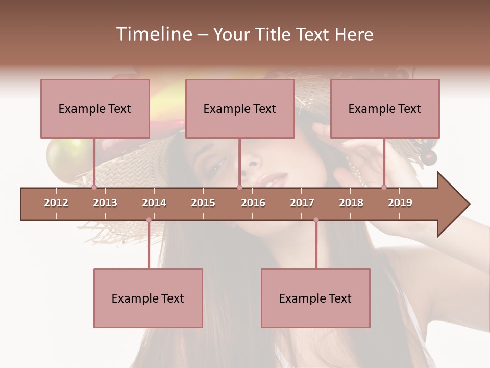 Hairstyle Fresh Fashion PowerPoint Template