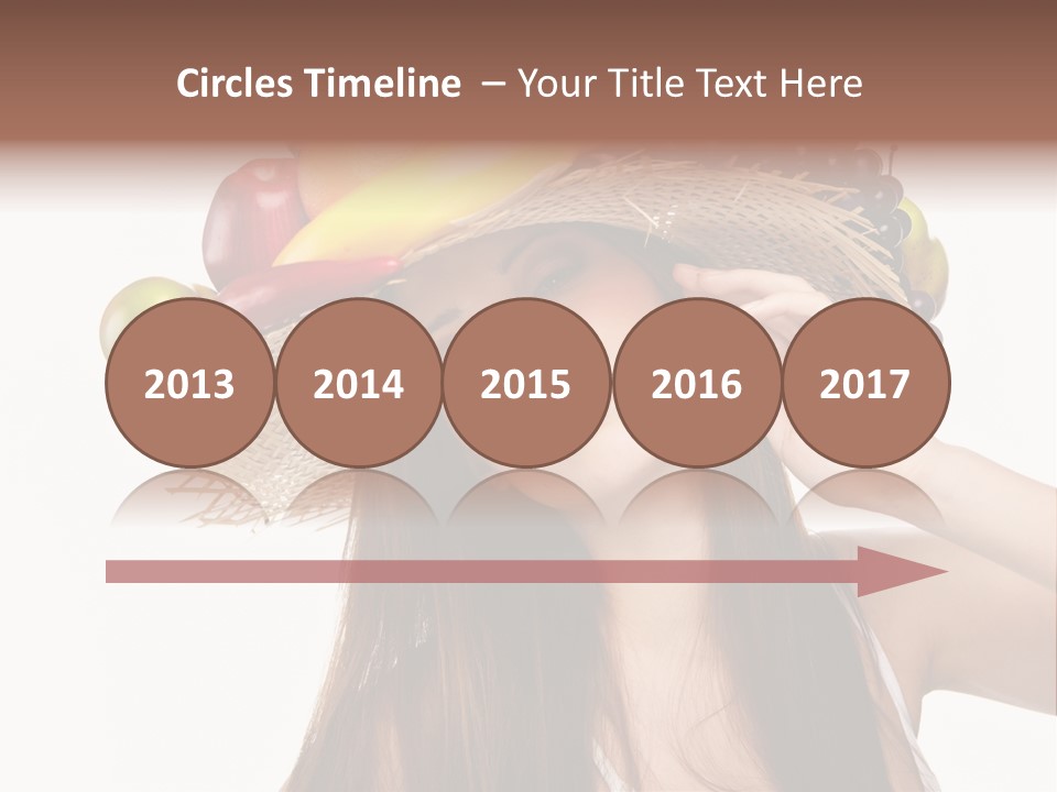 Hairstyle Fresh Fashion PowerPoint Template