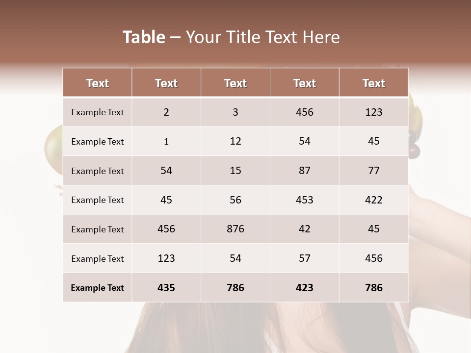 Hairstyle Fresh Fashion PowerPoint Template