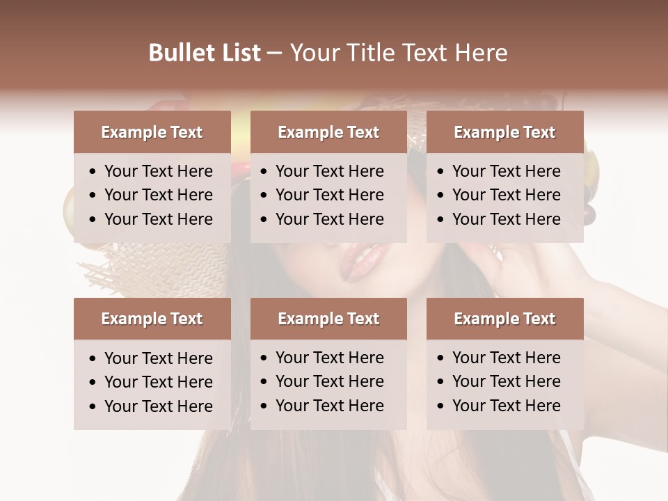 Hairstyle Fresh Fashion PowerPoint Template