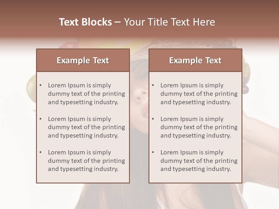 Hairstyle Fresh Fashion PowerPoint Template