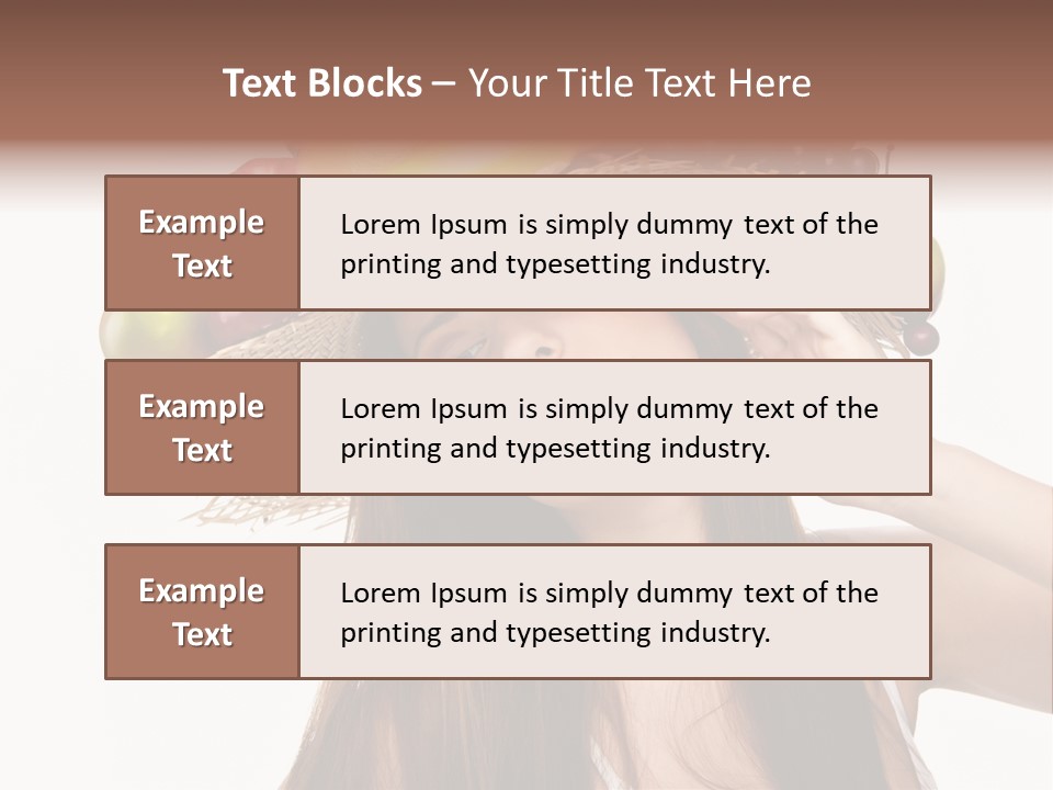 Hairstyle Fresh Fashion PowerPoint Template