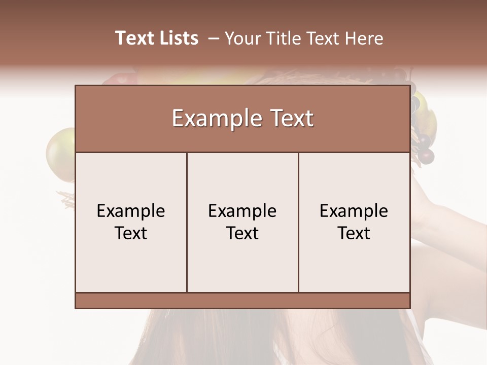 Hairstyle Fresh Fashion PowerPoint Template