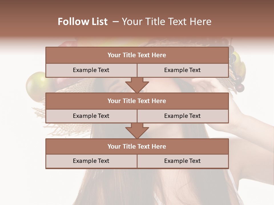 Hairstyle Fresh Fashion PowerPoint Template