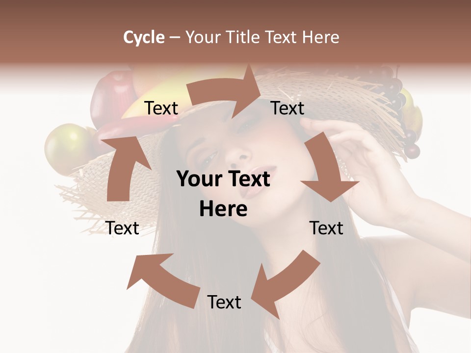 Hairstyle Fresh Fashion PowerPoint Template