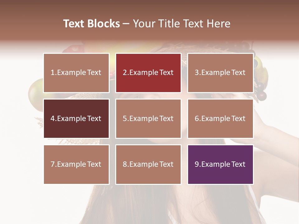 Hairstyle Fresh Fashion PowerPoint Template