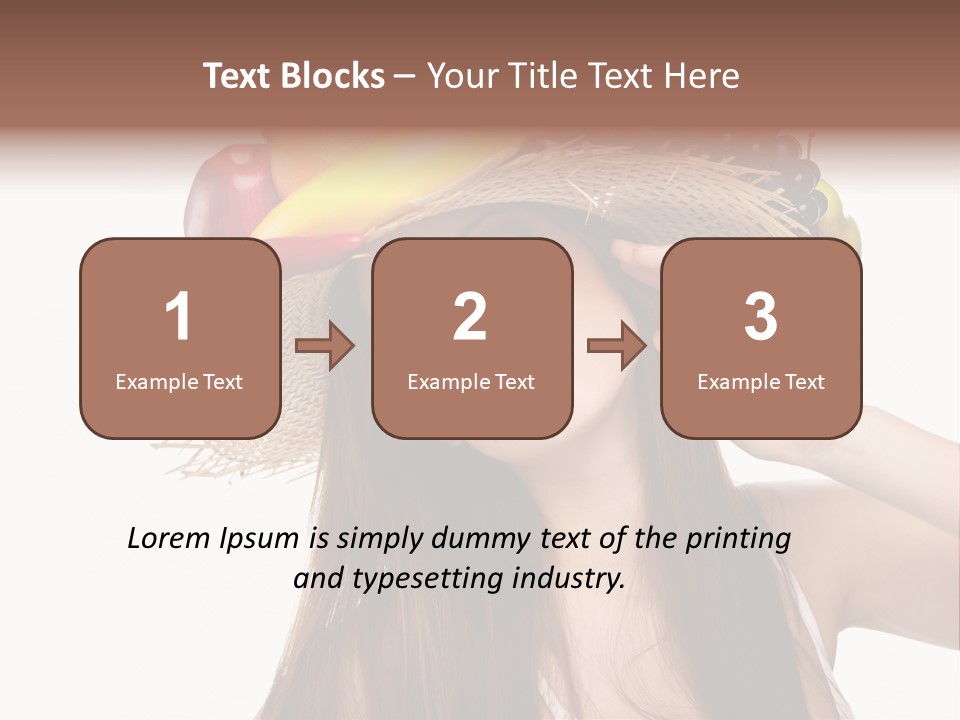 Hairstyle Fresh Fashion PowerPoint Template