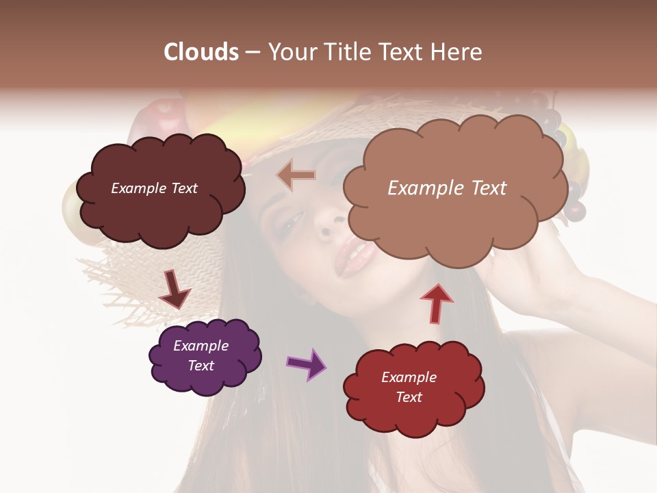 Hairstyle Fresh Fashion PowerPoint Template