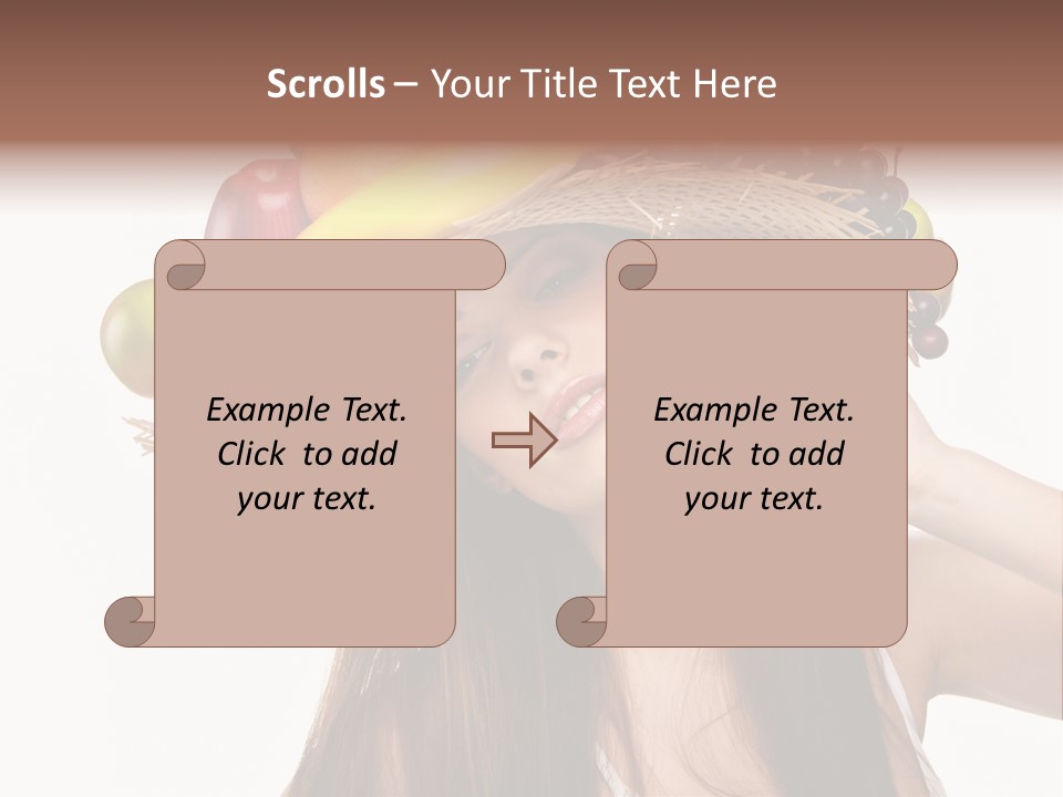 Hairstyle Fresh Fashion PowerPoint Template