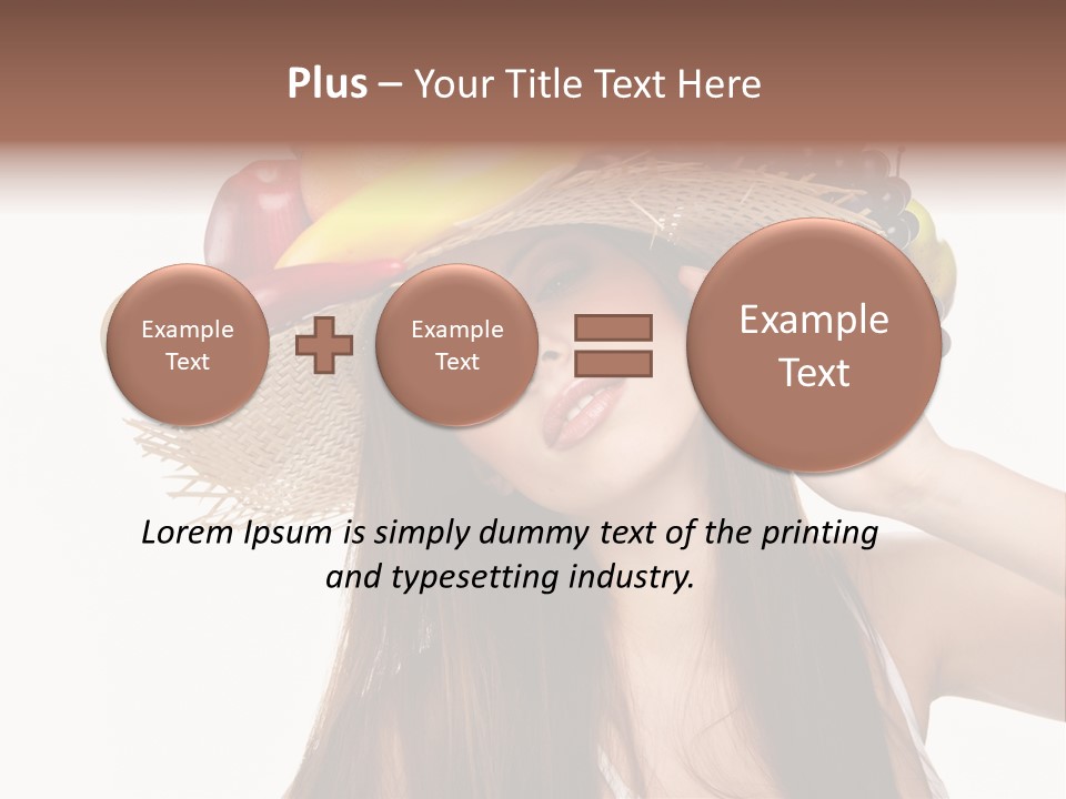 Hairstyle Fresh Fashion PowerPoint Template