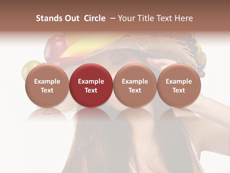 Hairstyle Fresh Fashion PowerPoint Template