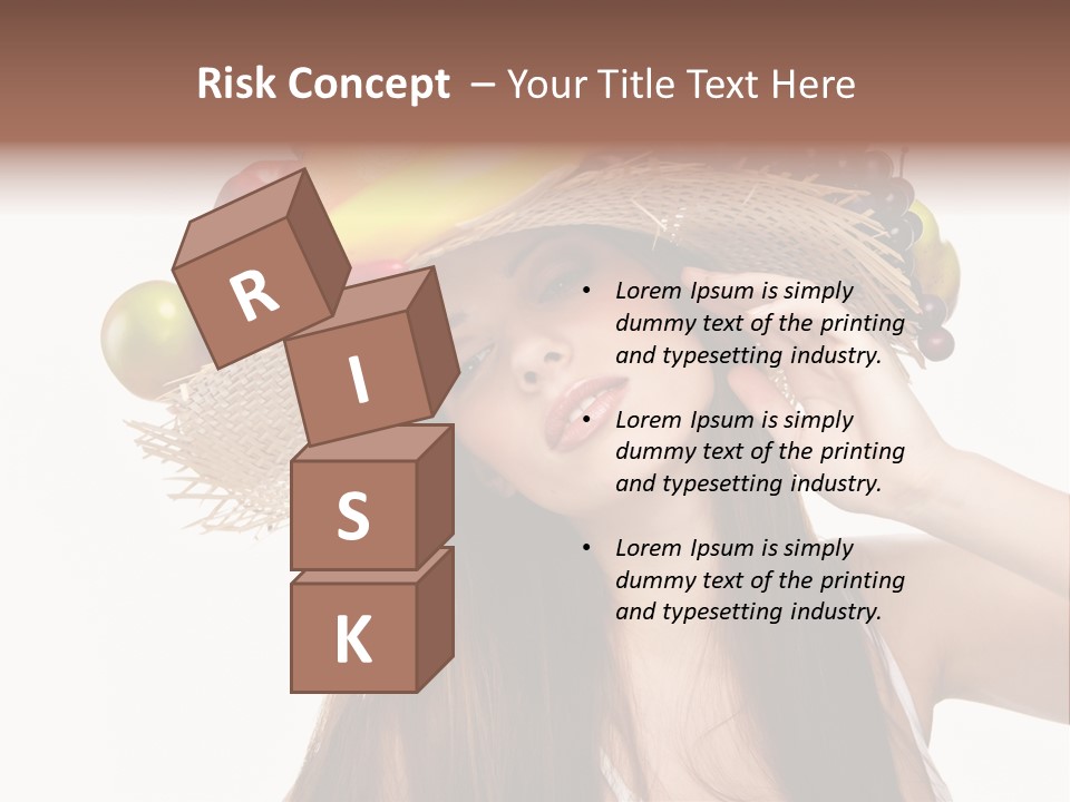 Hairstyle Fresh Fashion PowerPoint Template