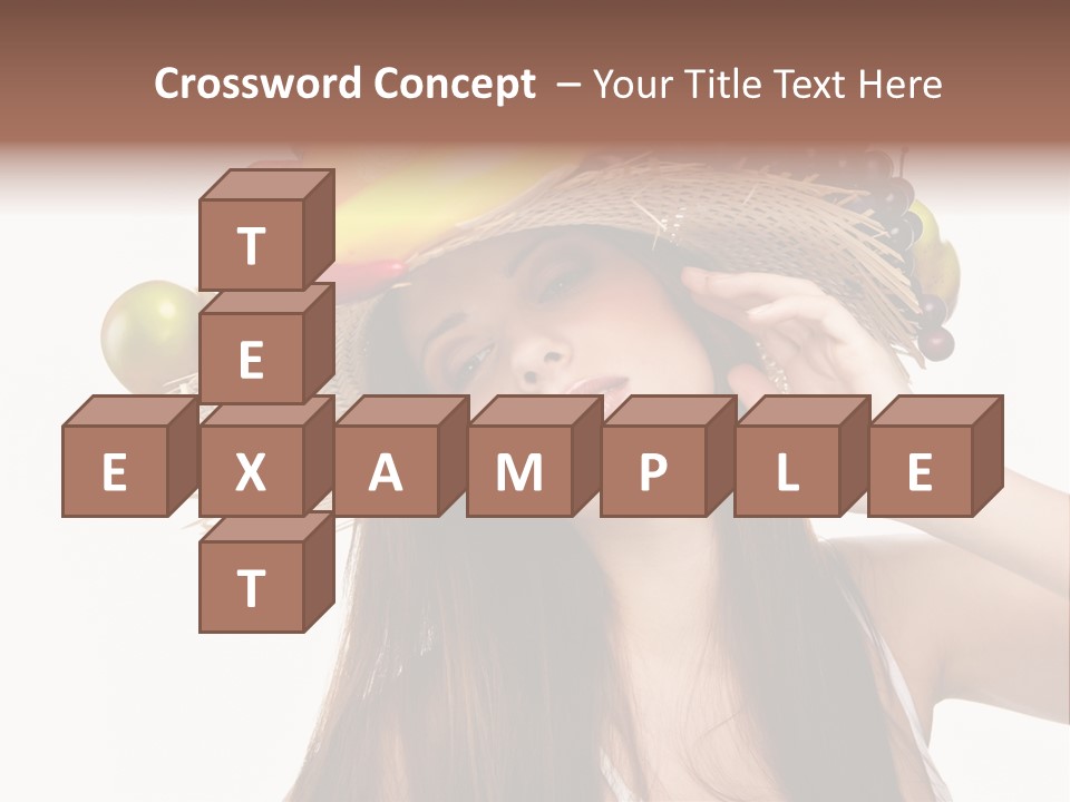 Hairstyle Fresh Fashion PowerPoint Template