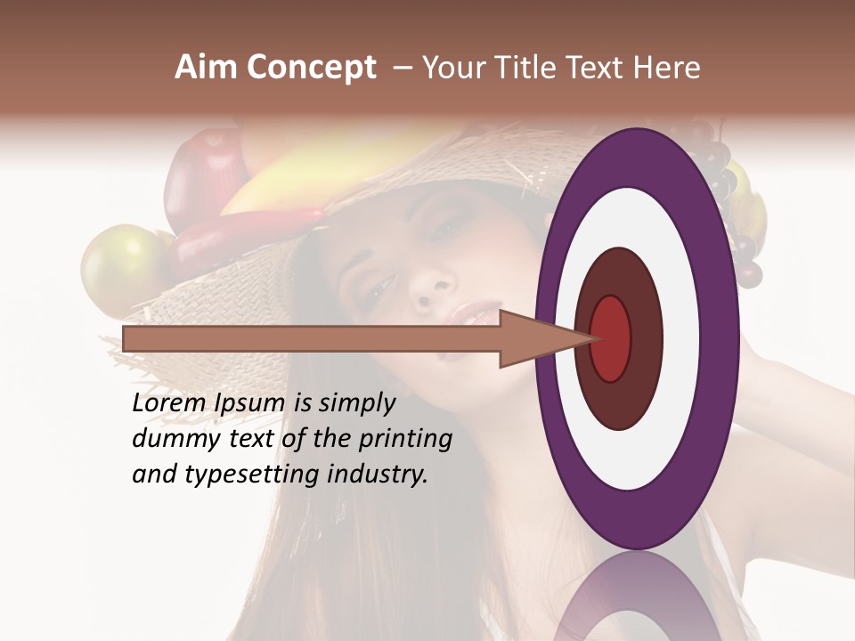 Hairstyle Fresh Fashion PowerPoint Template