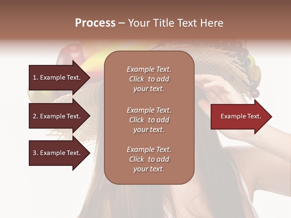 Hairstyle Fresh Fashion PowerPoint Template