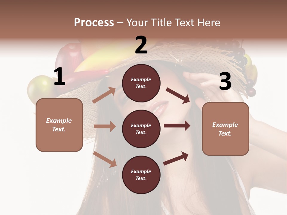 Hairstyle Fresh Fashion PowerPoint Template