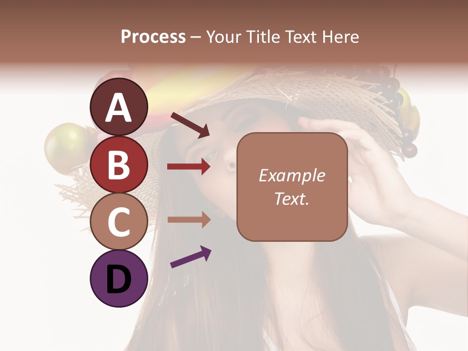 Hairstyle Fresh Fashion PowerPoint Template