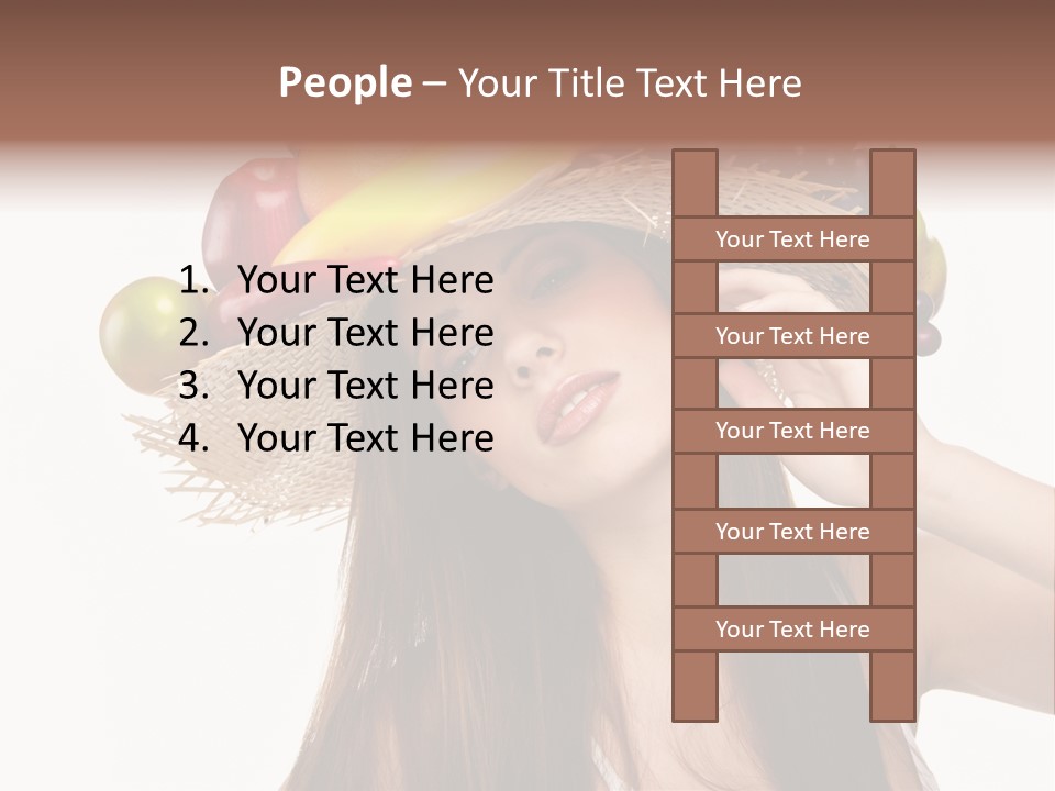 Hairstyle Fresh Fashion PowerPoint Template