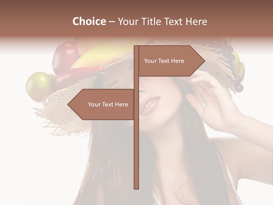 Hairstyle Fresh Fashion PowerPoint Template