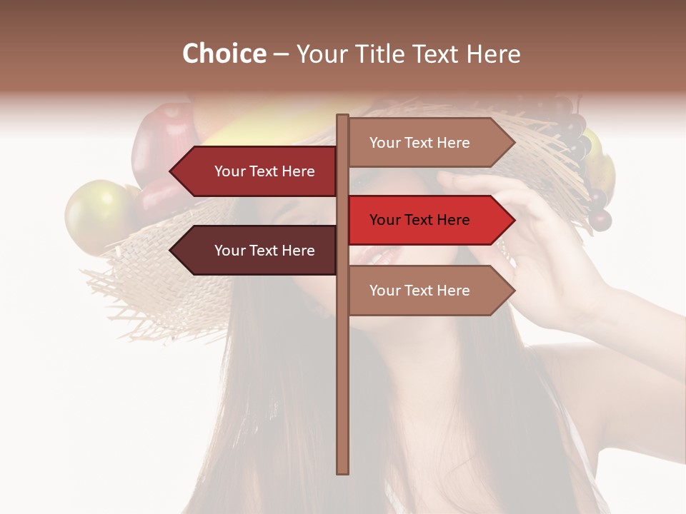 Hairstyle Fresh Fashion PowerPoint Template