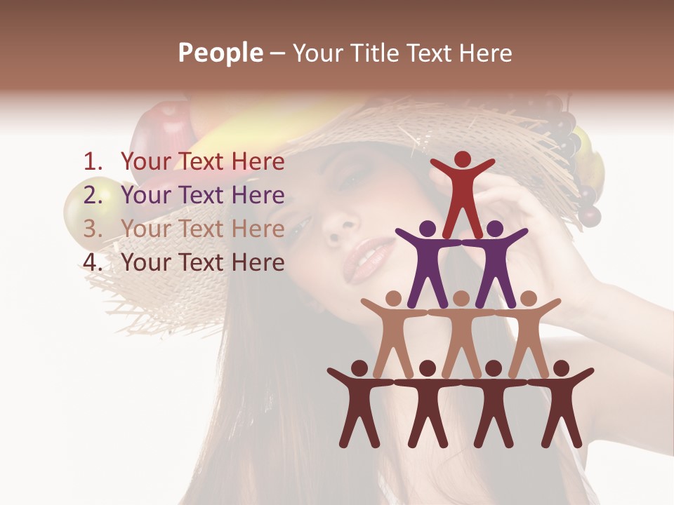 Hairstyle Fresh Fashion PowerPoint Template