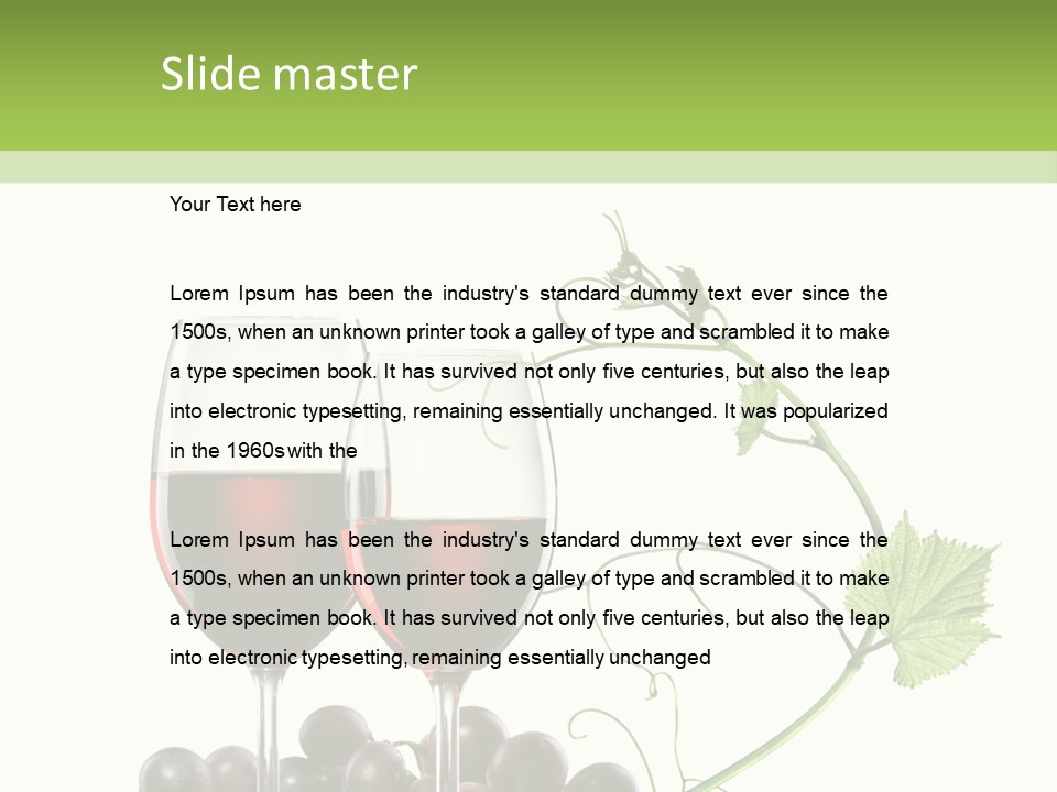 Violet Vine Crop PowerPoint Template