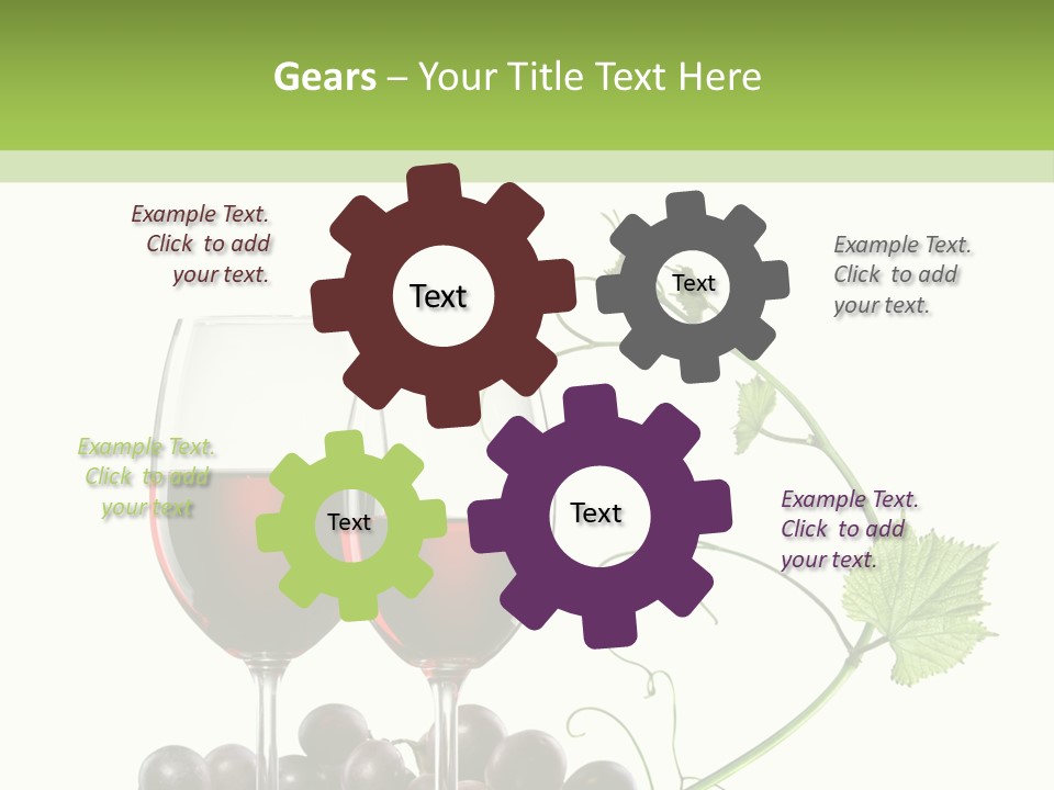 Violet Vine Crop PowerPoint Template